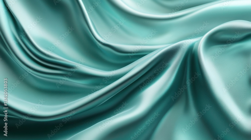 Poster elegant matte teal gradient background with subtle shifts of color creating a smooth serene effect