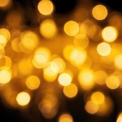 Warm golden bokeh background with blurred light orbs and abstract patterns