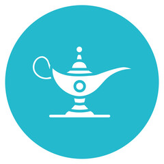 Arabian Magic Lamp Vector Icon