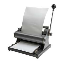Vintage Paper Roller Machine png generated ai