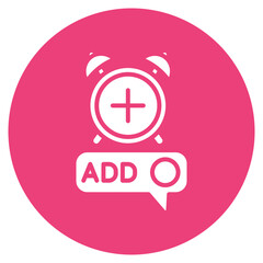 Add Alarm Vector Icon