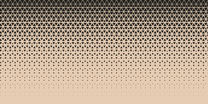 Abstract geometric background with a gradient triangular pattern in beige and black, creating a modern and stylish design. EPS 10