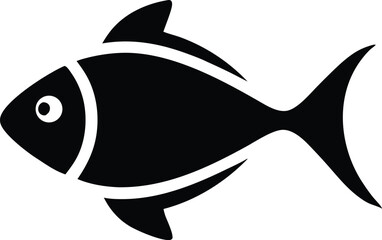 Fototapeta premium Fish icon. Seafood symbol. Vector