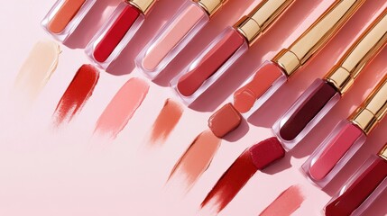 Vibrant lip gloss shades