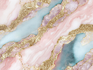 Gemstone whispers, pastel mosaic