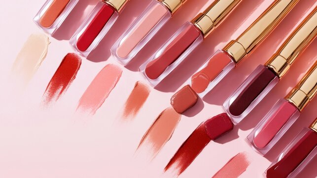 Vibrant lip gloss shades