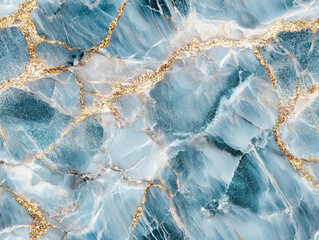 Golden veins on blue stone