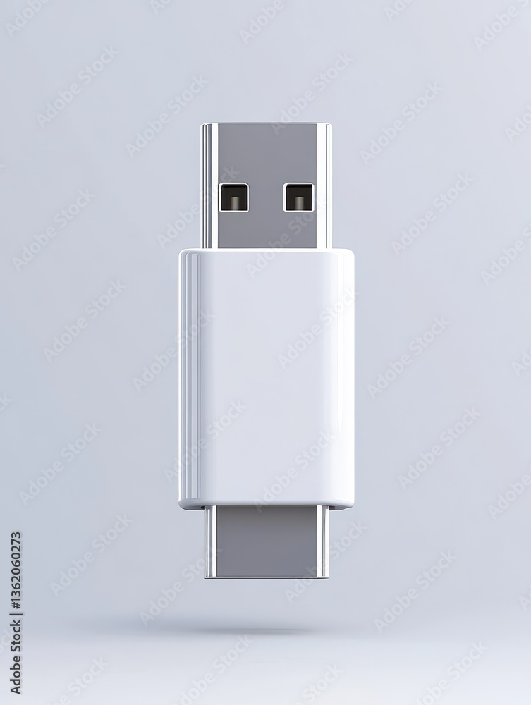 Poster usb connector with prongs - universal serial bus for data transfer and connectivity