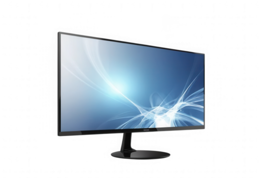 lcd tv monitor on transparent background png	 - Powered by Adobe