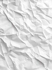 Obraz premium white crumpled paper background texture pattern overlay