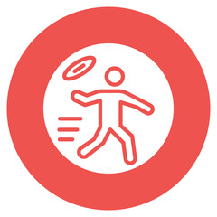 Ultimate Frisbee Vector Icon