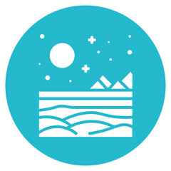 Shoreline Vector Icon