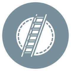 Crooked Ladder Vector Icon