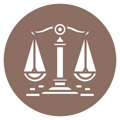 Crooked Scales Vector Icon