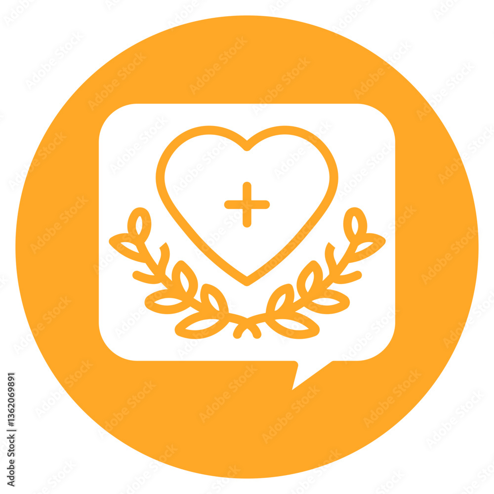 Poster supportive text vector icon