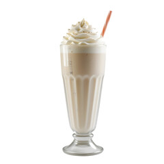 Creamy Milkshake: Delicious Drink Photo png generated ai