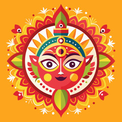 Bangali new year vector on white background