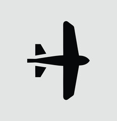 Obraz premium Plane simple icon. Vector illustration
