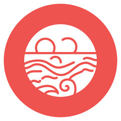 Tidal Pool Vector Icon
