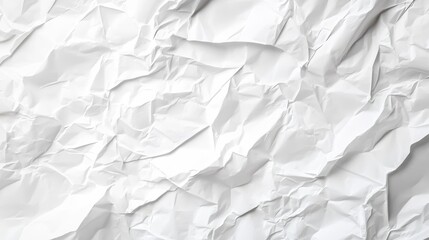 Obraz premium white crumpled paper background texture pattern overlay illustration