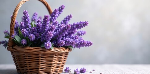 Obraz premium Lavender flowers in a basket weave pattern , lavender, design