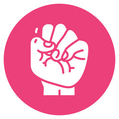 Obraz premium Cracked Knuckles Vector Icon