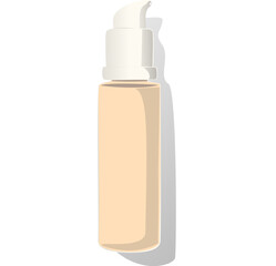 illustration of multiple foundation shades, showcasing diversity and inclusivity in beauty