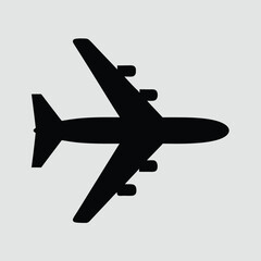 Obraz premium Plane simple icon. Vector illustration