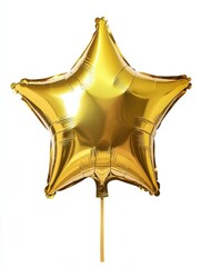 Gold star balloon for party and celebration