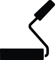 Paint roller simple icon. Vector illustration