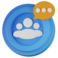 Obraz premium Group Chat 3d