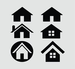 House, Home icons set. Home sign. Vector illustration