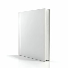 White Book Cover isolated on transparent background  
