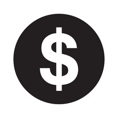 Obraz premium Money vector icon illustration, dollar money coin vector