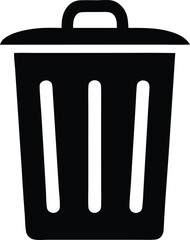 Bin simple icon for website. Vector