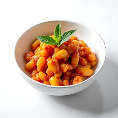 beautifully arranged plate of acar in a minimalist white bowl, with a soft, neutral background and plenty of copy space