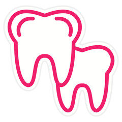 Vector Design Tooth Icon Style