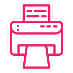 Vector Design Printer Icon Style