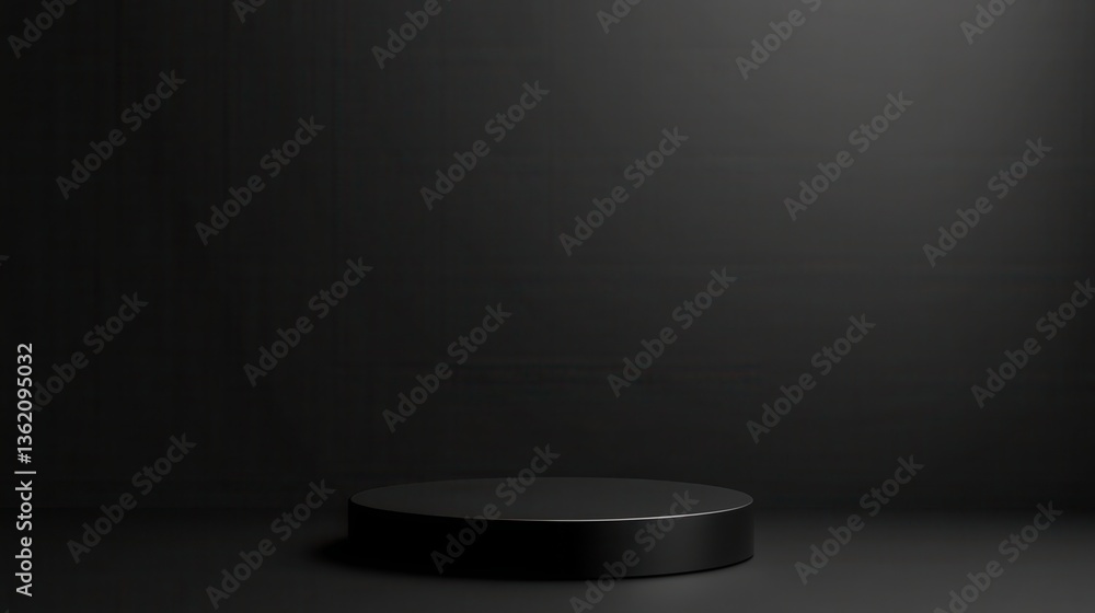 Aufkleber simple black realistic background for product or text backdrop design.