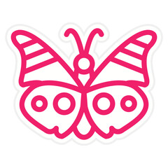 Vector Design Butterfly Icon Style