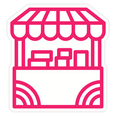 Fototapeta premium Vector Design Stall Icon Style