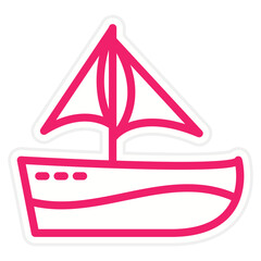 Vector Design Boat Icon Style