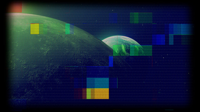 RGB Glitch Overlay Backgrounds