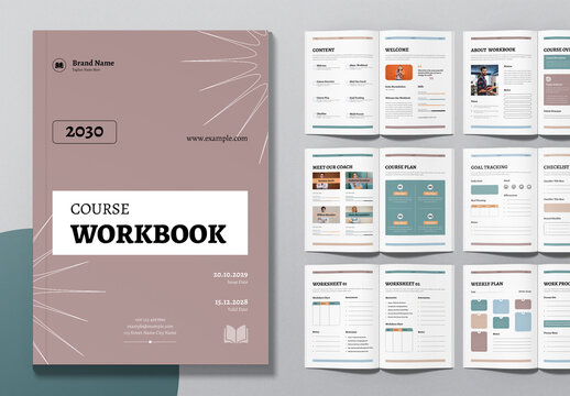 Course Workbook Template Layout