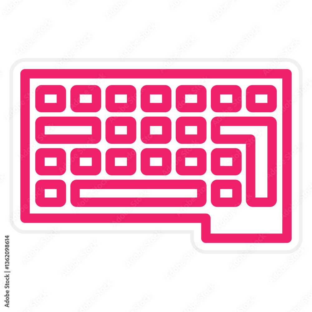 Fototapete vector design keyboard icon style
