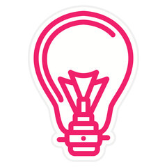 Fototapeta premium Vector Design Lightbulb Icon Style