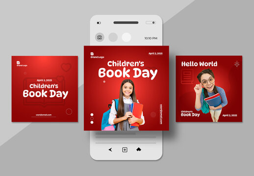 International Children Book Day 2025 Social Media Post
