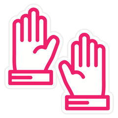 Obraz premium Gloves Icon Style