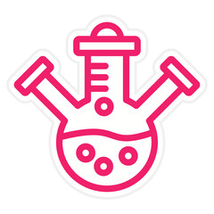 Three Neck Flask Icon Style