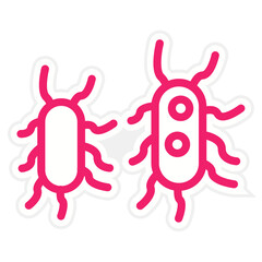 Bacteria Icon Style